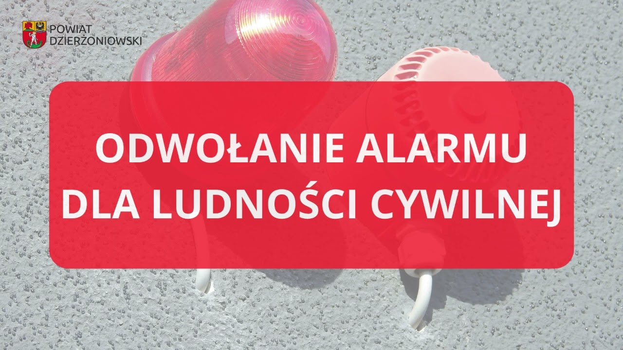 Odwołanie alarmu dla ludności cywilnej