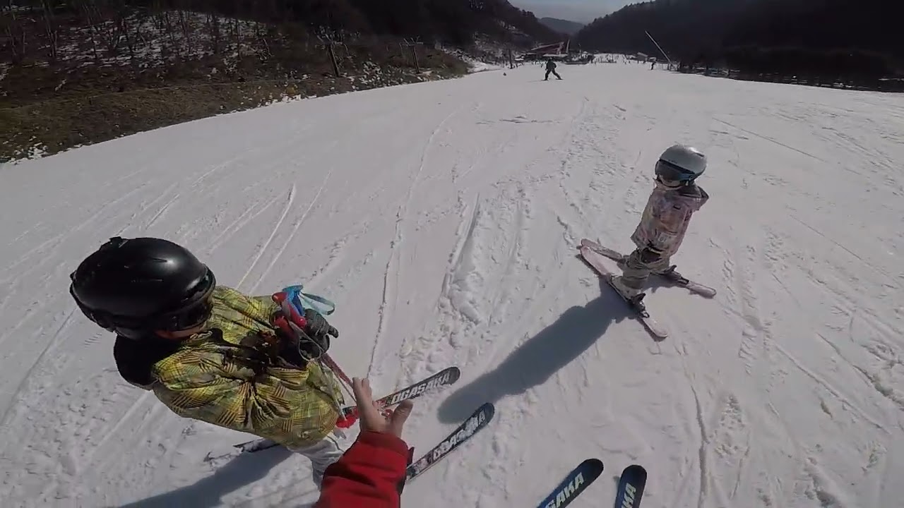 GOPR0108 18 Jan. 2026 Kiso-Fukushima, Dare Sla Practice, Ski Poles
