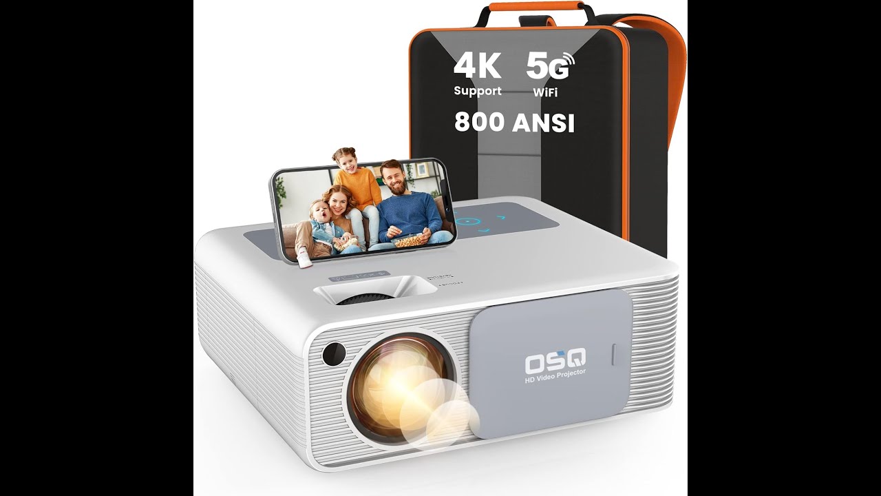 OSQ 800 ANSI Projector Review &ndash; Pros & Cons &ndash; 1080P Native Resolution, 4K Support Resolution