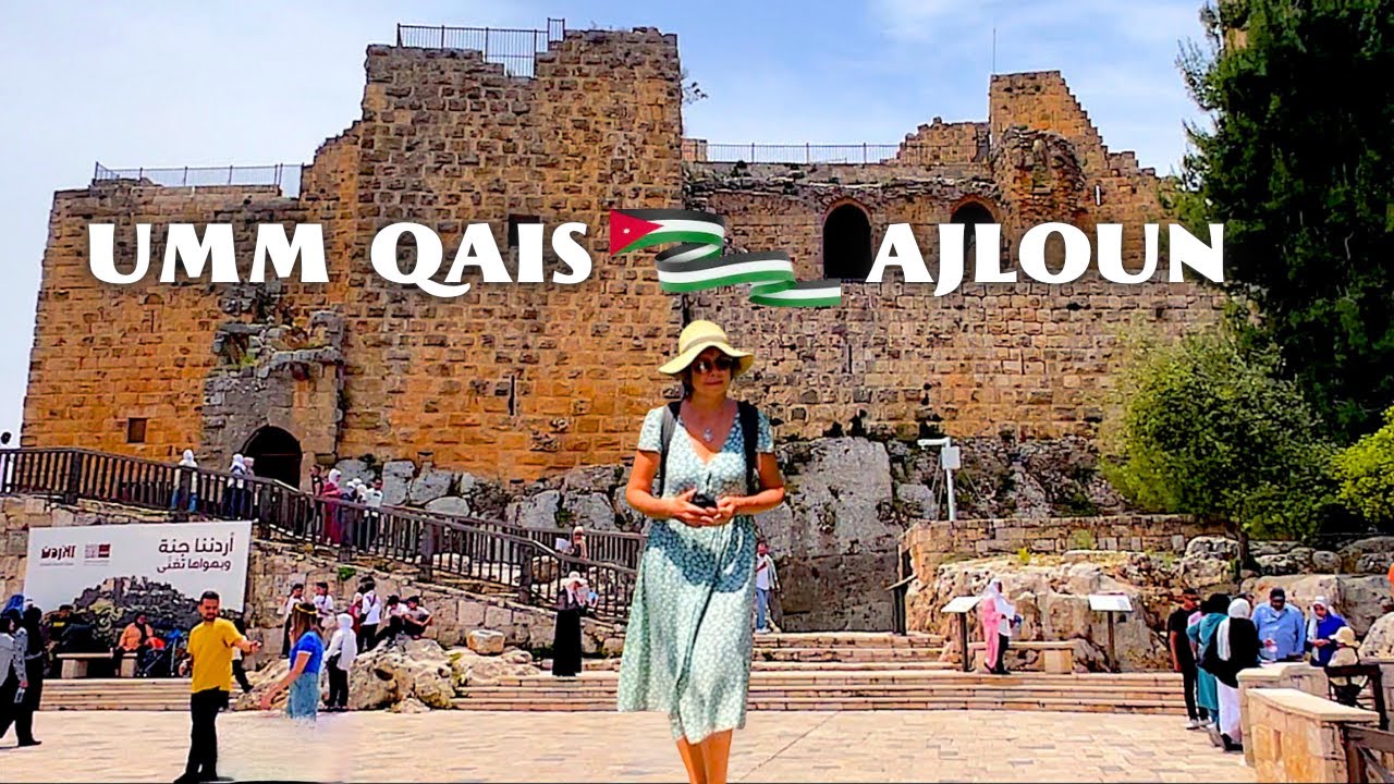 Ancient UMM QAIS (Roman Gadara)  and Medieval AJLOUN Castle | Amman Day Trip | Jordan Travel Vlog