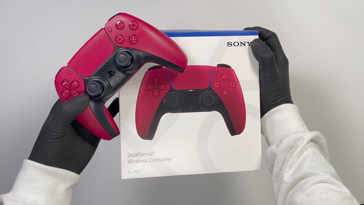 Unboxing Sony PS5 DualSense Wireless Controller - Cosmic Red