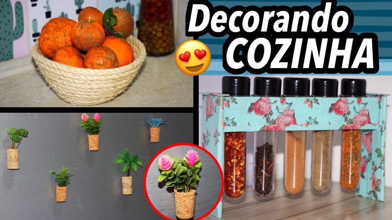 DIY COZINHA: IMÃS DE GELADEIRA, PORTA TEMPEROS E FRUTEIRA - EDUARDO WIZARD