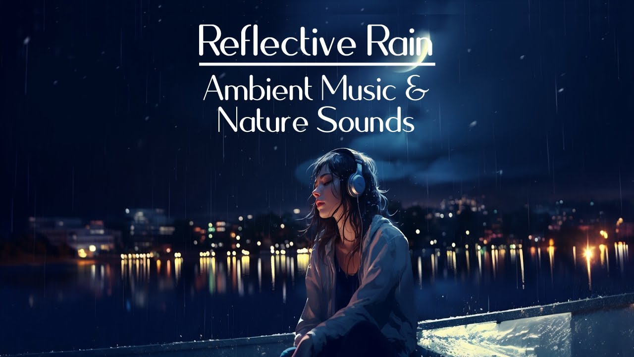 Relaxing Ambient Music & Rain Sounds 🌧 Reflective Rain (for Focus, Study, Meditation & Sleep)