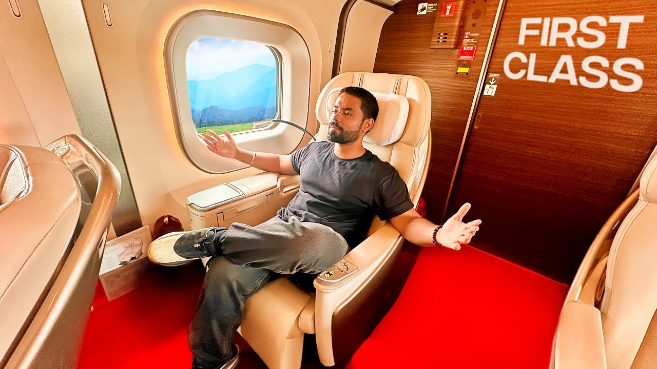 Unboxing Japan’s MOST luxurious bullet Train FIRST CLASS Experience: Private Rooms