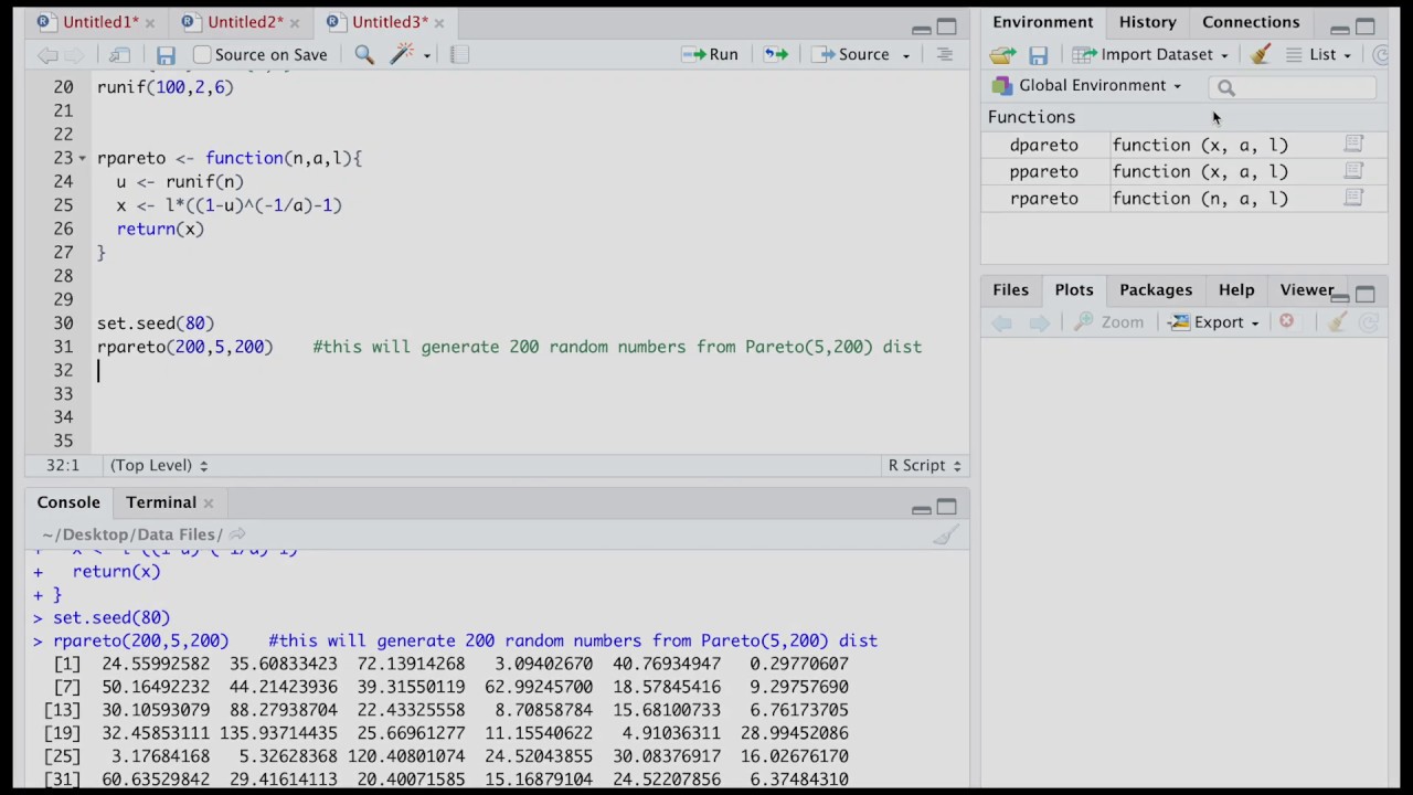 Actuarial Science | CS2 Paper B | Pareto Distribution in R