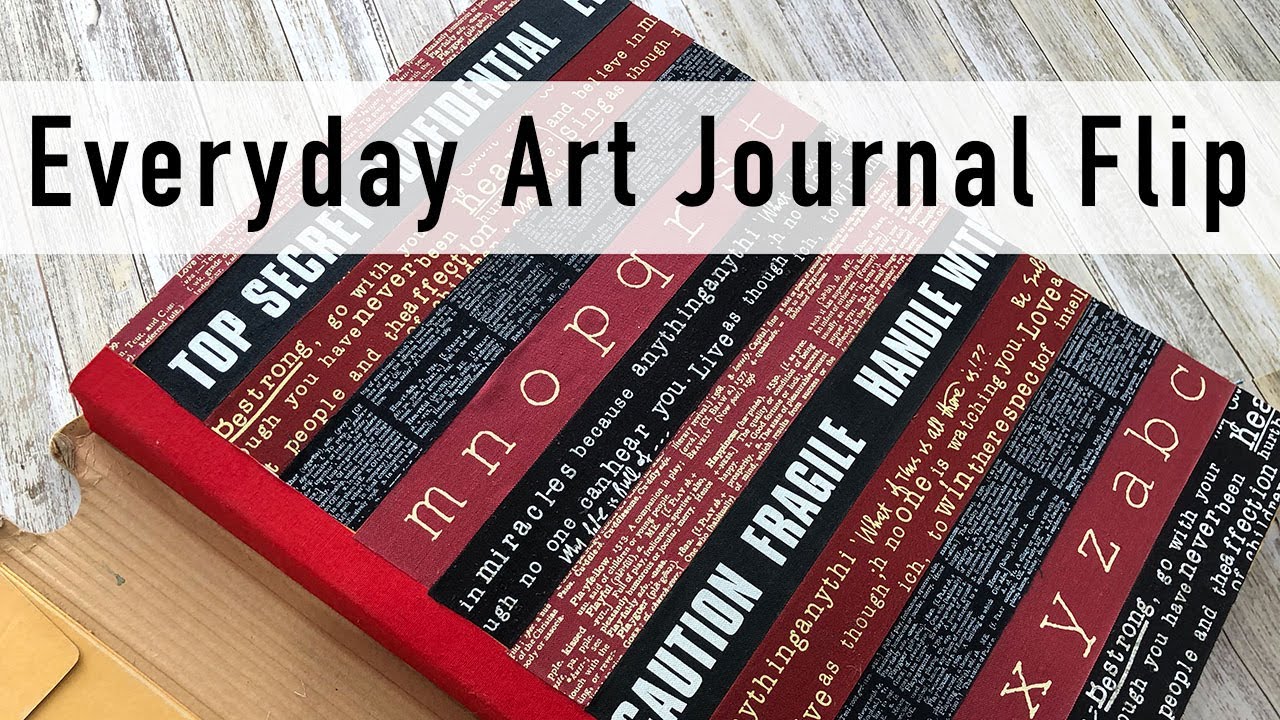 Everyday Art Journal Flip Through - Part 1 - Large Dylusions Journal