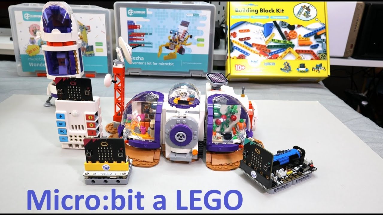 Micro:bit a LEGO - námety k stavebnici Vesmírna základňa a raketa