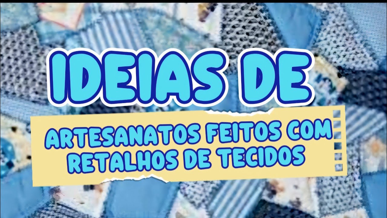 Artesanatos  feitos com Retalhos de Tecidos/ Ideias Criativas  para ti inspirar 💡