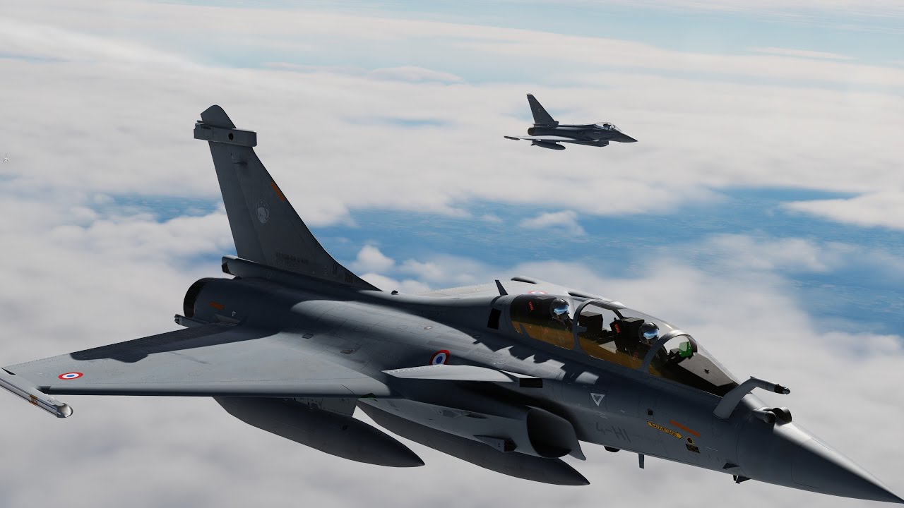 RAFALE B  NATO EXERCICE IN GERMANY BACK SEAT FLIGHT