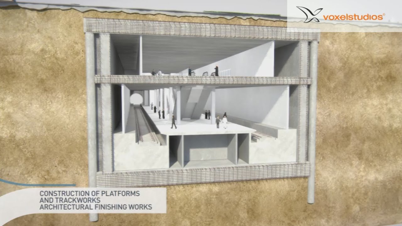 voxelstudios -- Qatar integrated railway project - cut & cover 