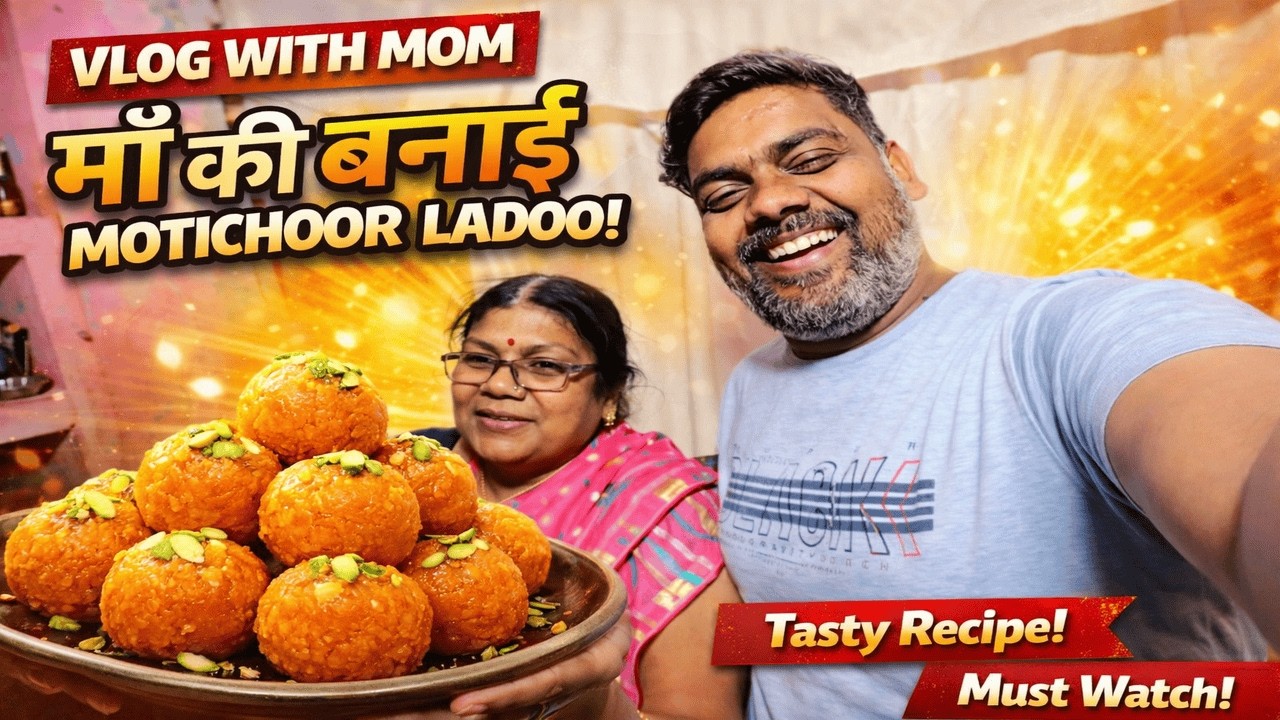 Mummy Ke Saath Laddu Banaye 😍 | Family Vlog