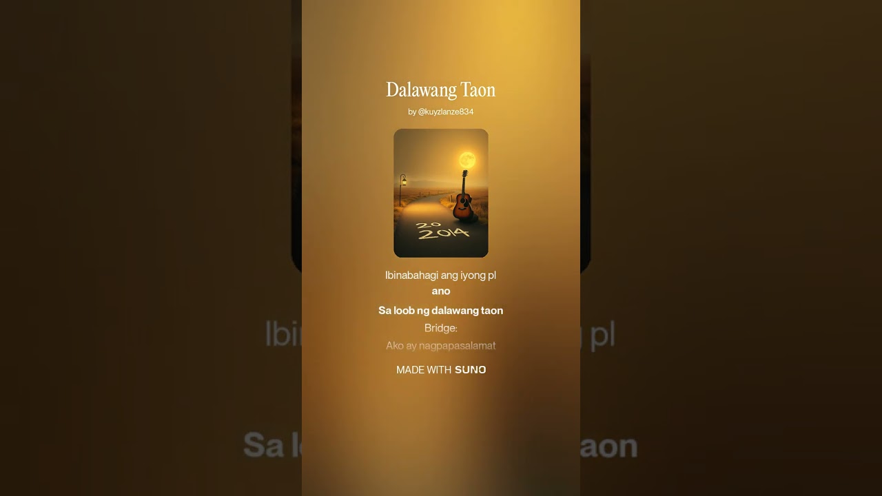 Dalawang Taon | Written by: Allan S. Parra