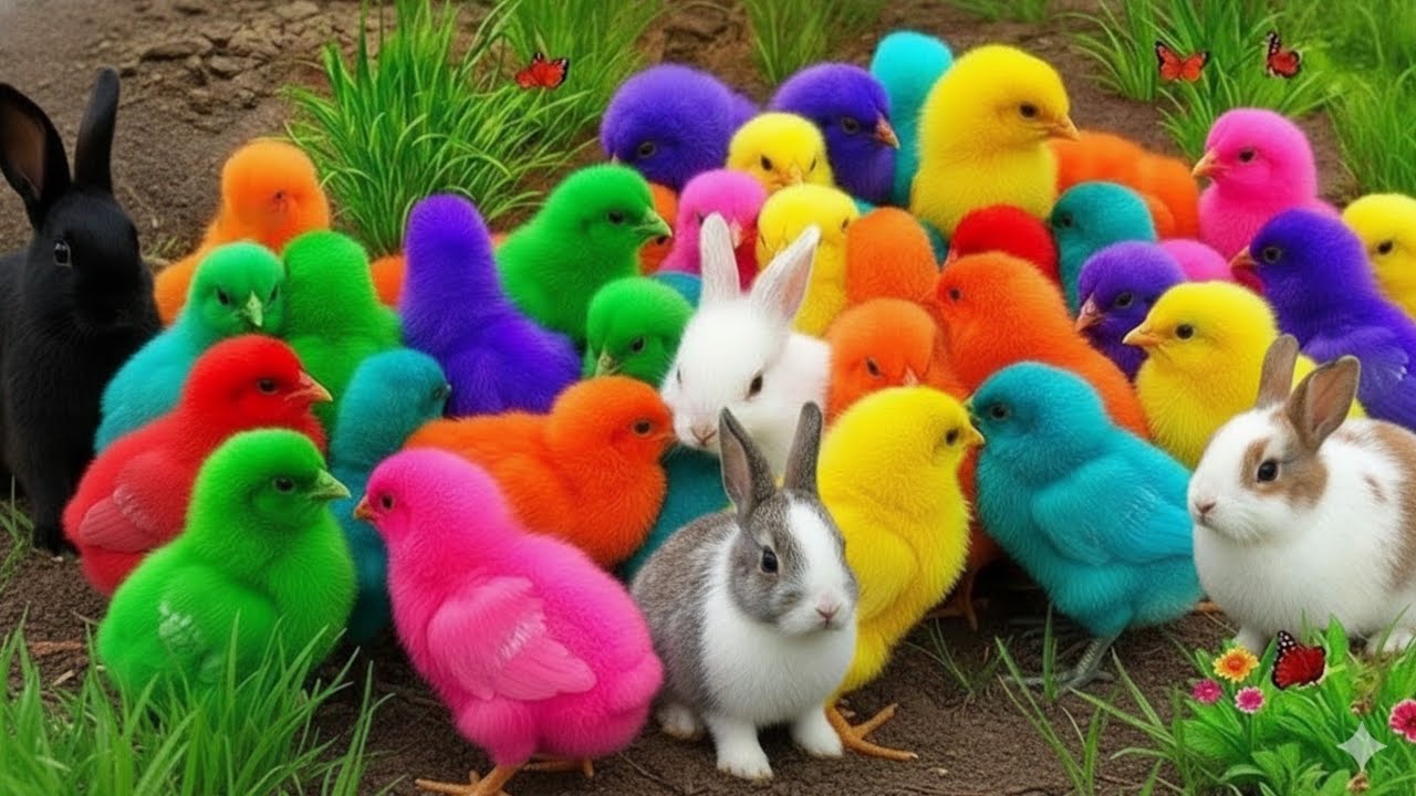 Trying to Catch a Fast Rainbow Baby Chick in the Backyard | Colorful Chicken Life #13