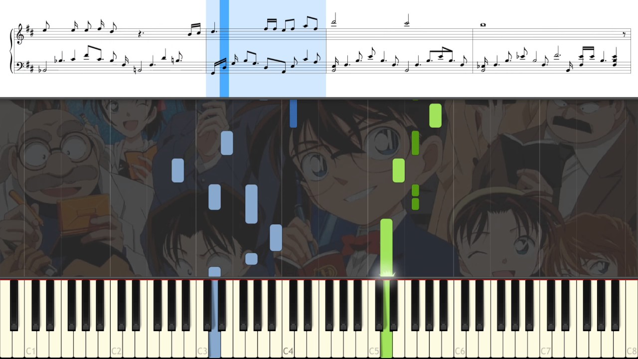Detective Conan - [Movie Theme 07] Time after Time [Piano Tutorial]