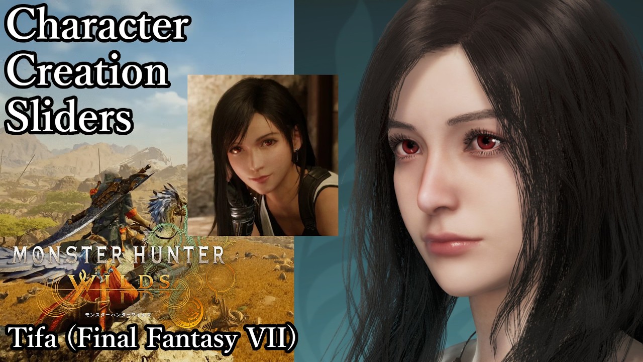 MONSTER HUNTER WILDS Character Creation - Tifa (Final Fantasy VII)