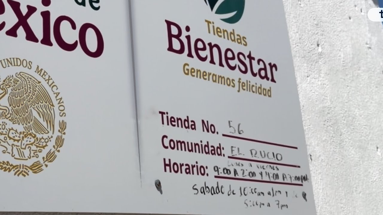 La tiendita del bienestar del Rucio !