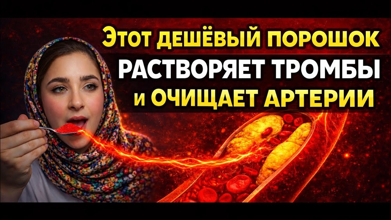 1 ложка этого дешёвого порошка в день _через7дней тромбы тают,сосуды очищаются,боль в ногах исчезает