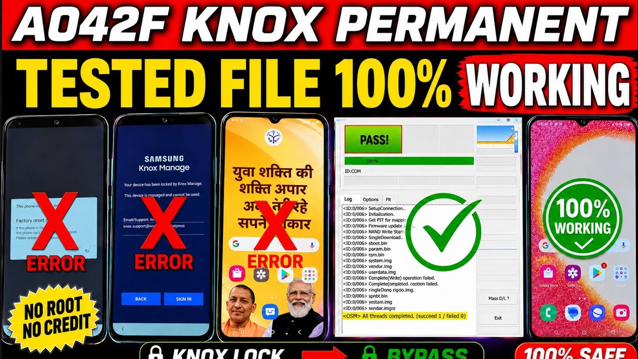 Samsung A04e Knox Security Remove BIT-F 🔥 Latest 2026 Update | KG Lock / Expired Device 100% Fix 😱