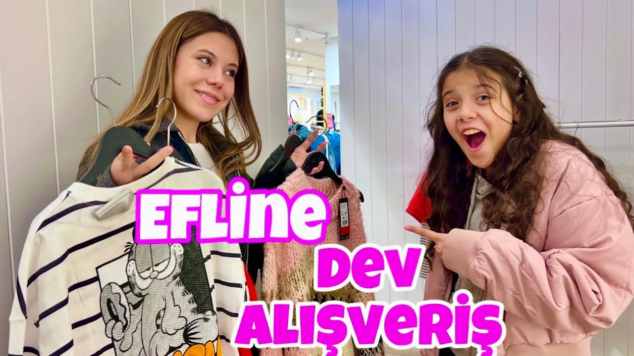 Alışveriş Vlog || EFLİN'e DEV Sezon Kıyafet Alışverişi Yaptık ;)