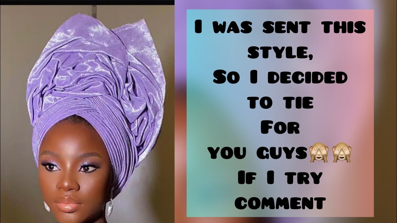 How to tie this unconventional gele style 🥰🥰 pls watch nd comment 🙏👇register for my online class