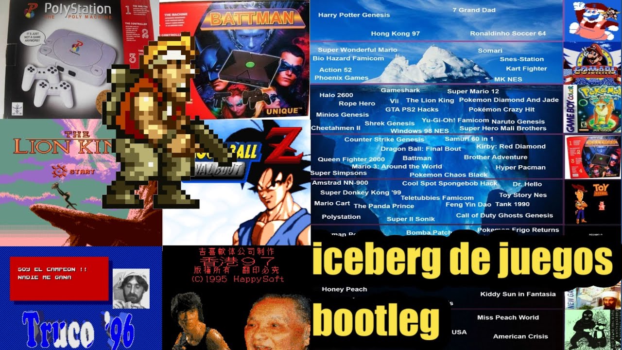 ICEBERG de JUEGOS BOOTLEGS (videojuegos piratas)