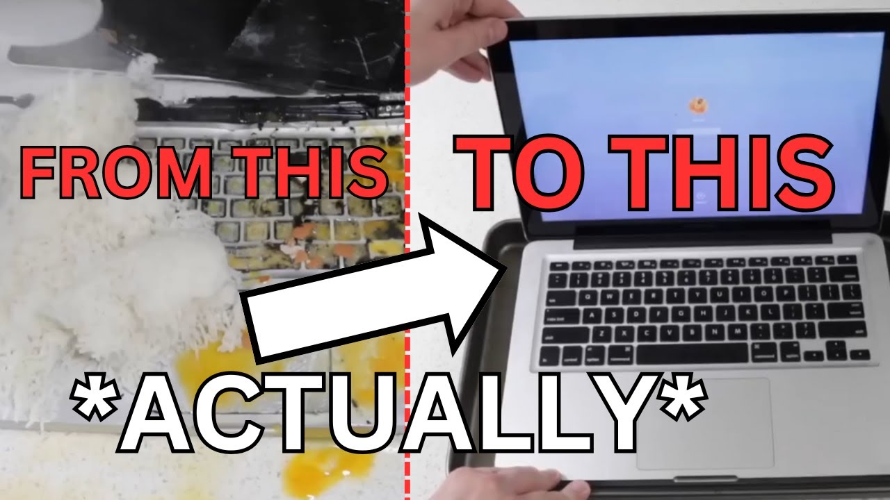 How to *ACTUALLY* fix your DAMAGED laptop (VIDEO: @HowToBasic )