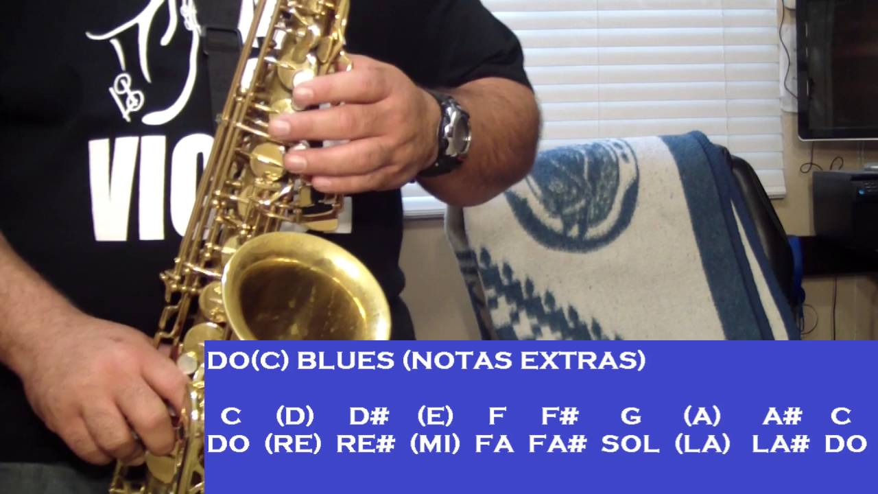 LAS 12 ESCALAS DE BLUES - TUTORIALES PARA EL SAX ALTO - SANTIAGO PACHECO