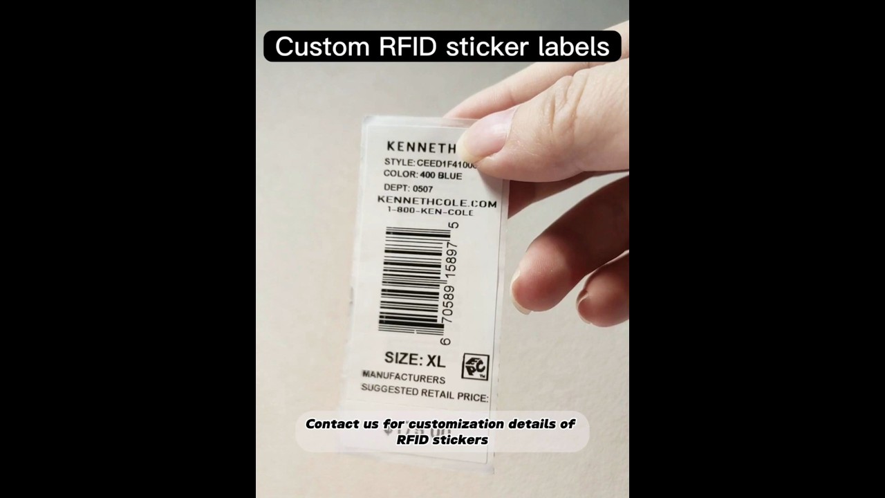 Custom RFID Sticker Label Price Tag #rfidtag #rfid #pricetag #customlabels   #sticker #label
