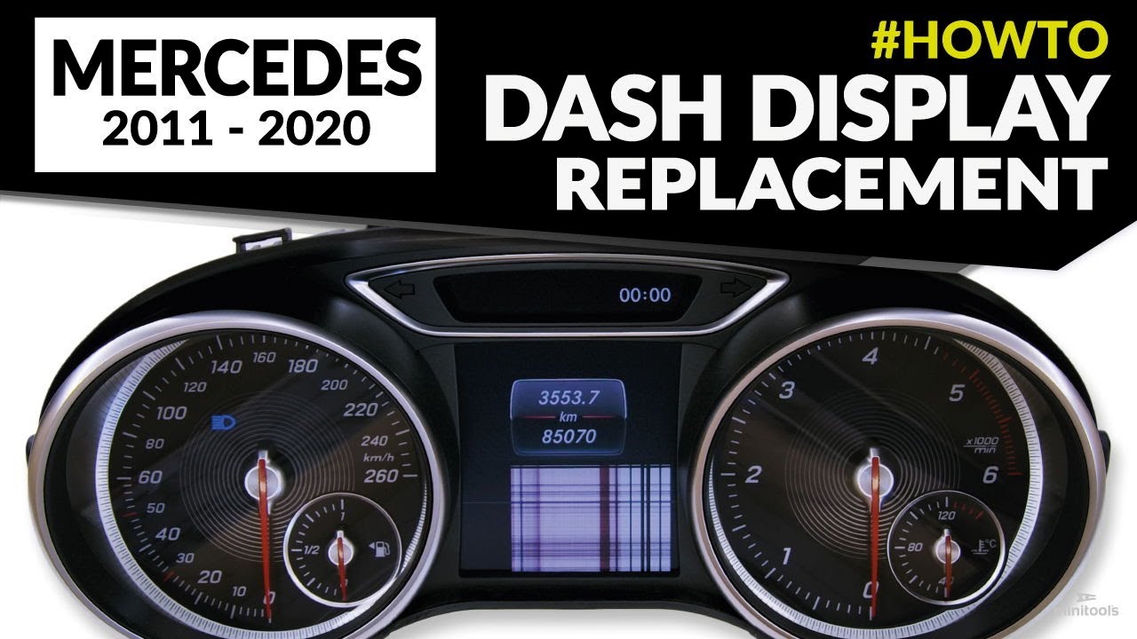 Mercedes (2011-2020 models) instrument cluster repair &ndash; middle display replacement