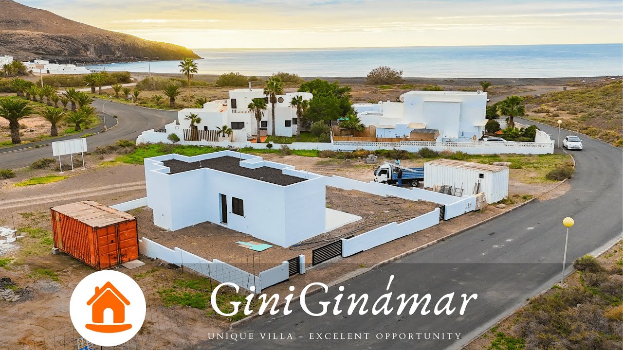 Freistehende Neubauvilla 100 m vom Meer | Giniginámar, Fuerteventura 🇮🇨
