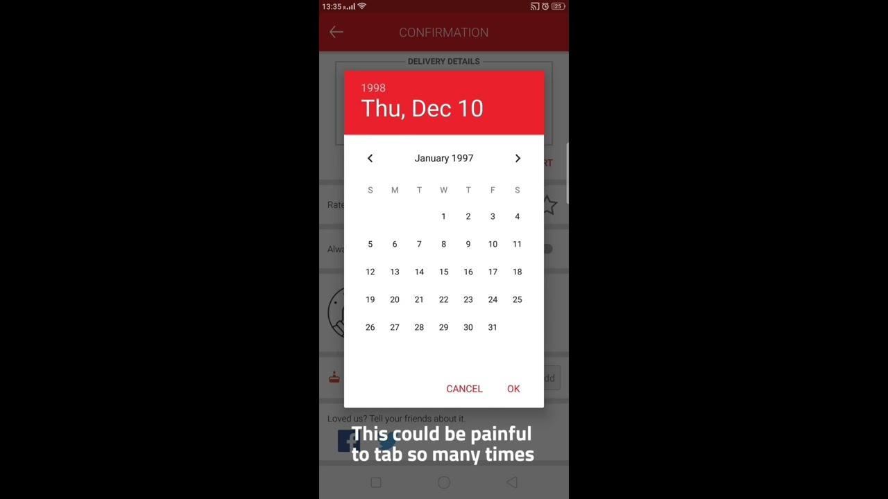 Not so intuitive Date Picker UI Components: Box8
