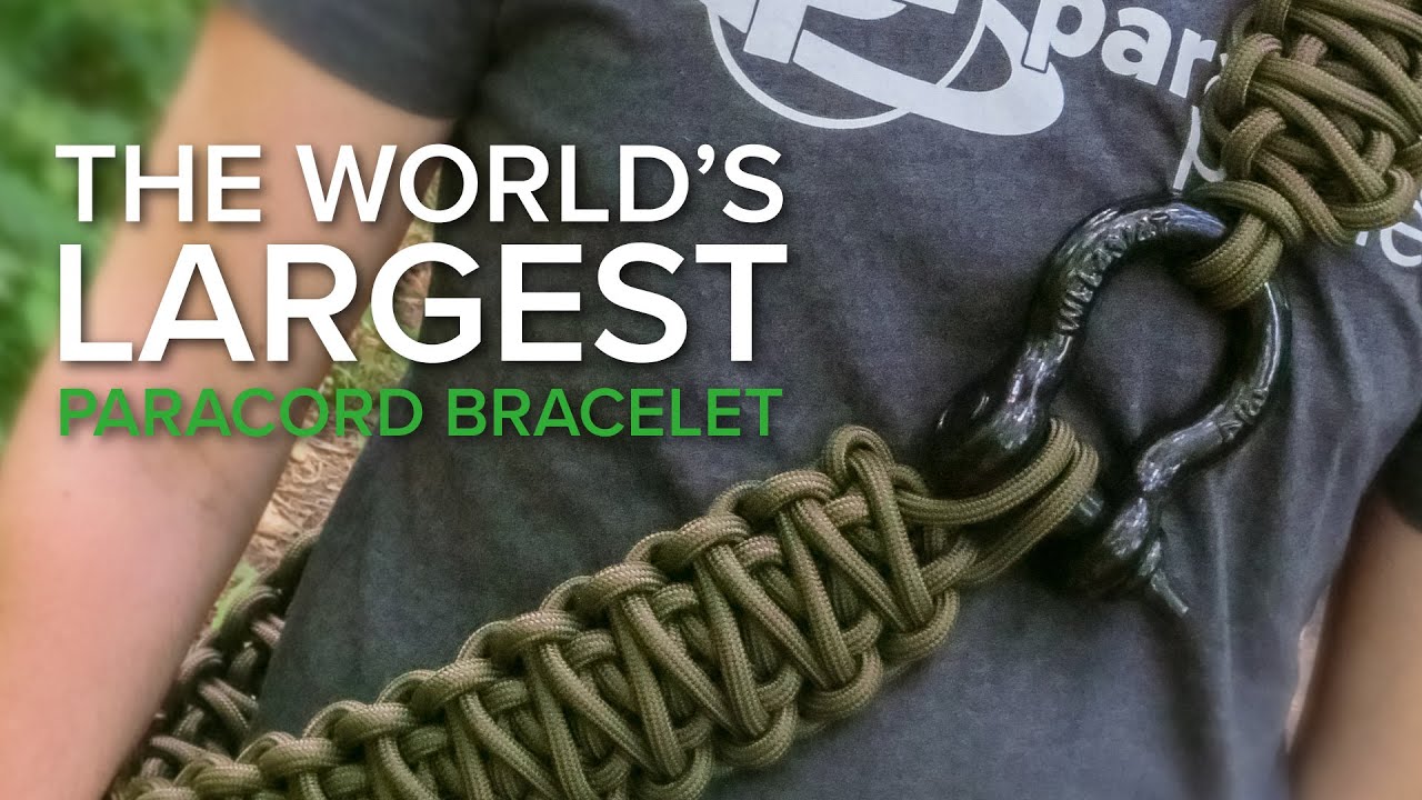 World's Largest Paracord Bracelet