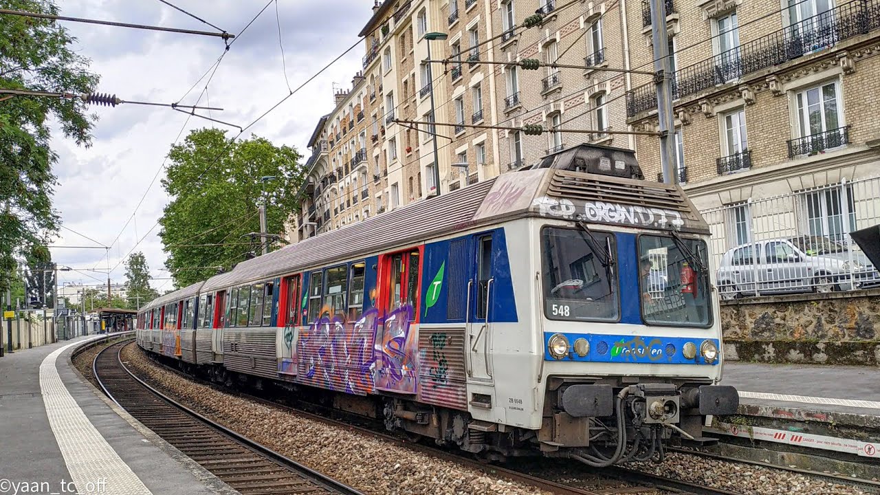Transilien L (Motrice enrouée 😨 à bord d'un Z6400 -Houille carrière sur seine - Sartrouville