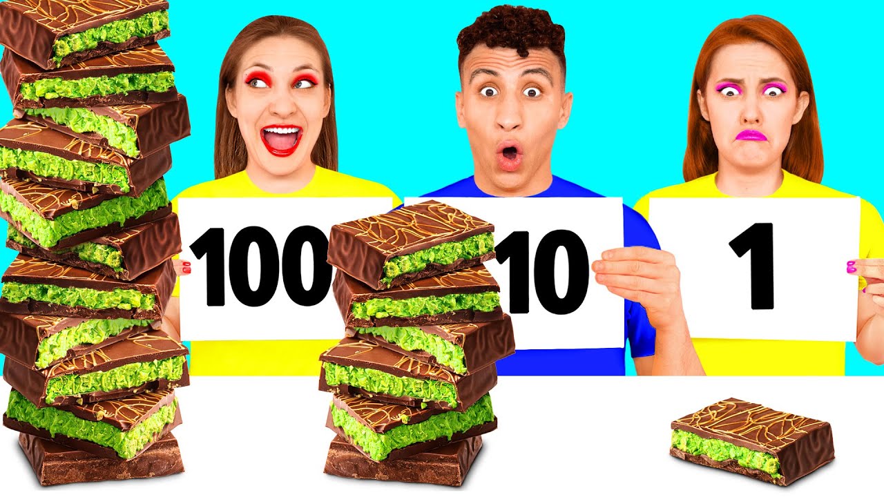 100個重ねフードチャレンジ | 最高の料理ハック DoDo Challenge