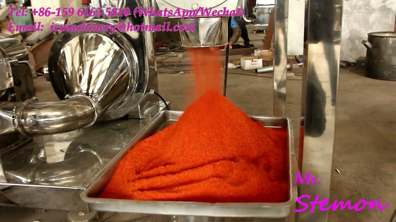 Dry chili powder grinder mill best pepper grinding machine spices pulverizer offer