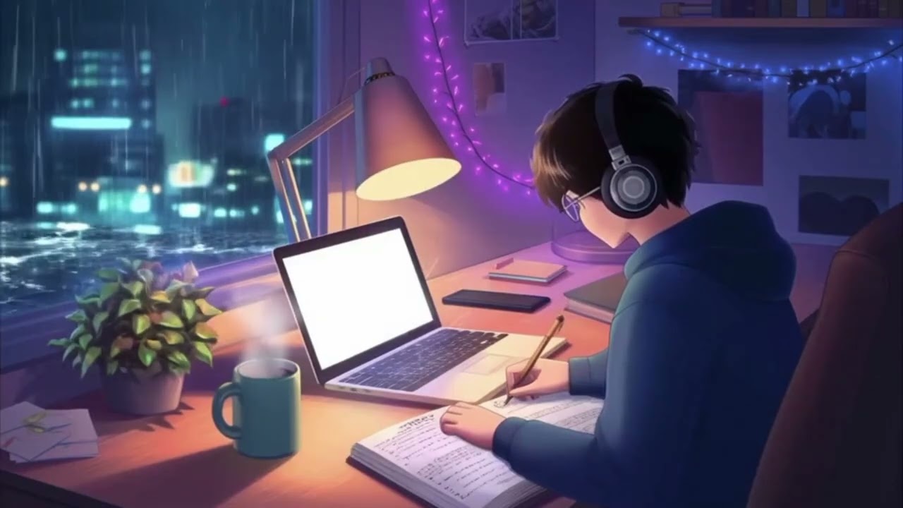 lofi x trap study beats | relaxing music for focus, homework, and late night studying