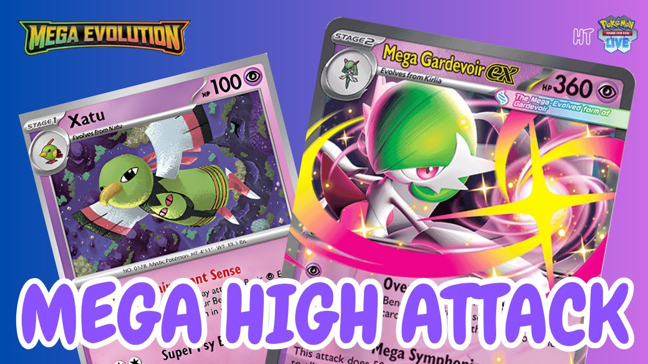 [PTCG Live] Мегаэволюция! Мегавысокая атака! Новая психическая колода! Список колод Гардевиора/Кс...