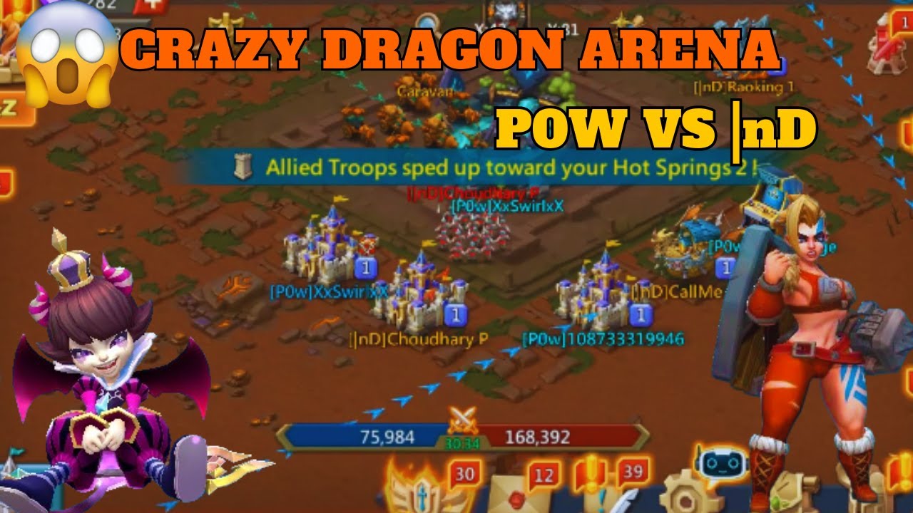 Lordsmobile:-Crazy Dragon Arena!!! (P0W Vs |nD)