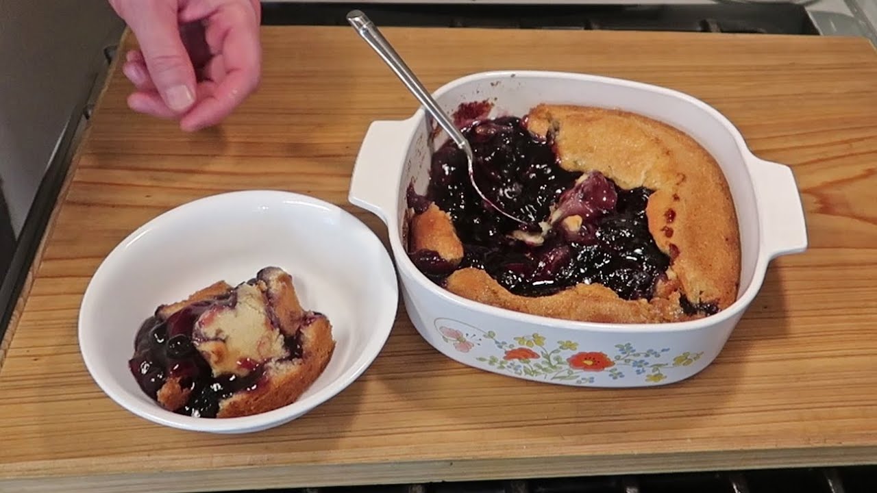 Черничный коблер с начинкой для пирогов