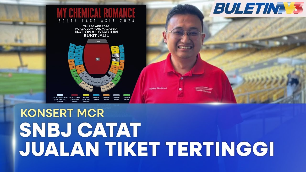 KONSERT MCR | SNBJ Rekod Sejarah, Catat Jualan Tiket Tertinggi