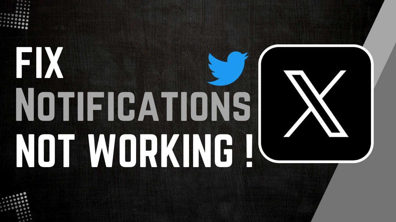 How To Fix Twitter X Notifications Not Working !
