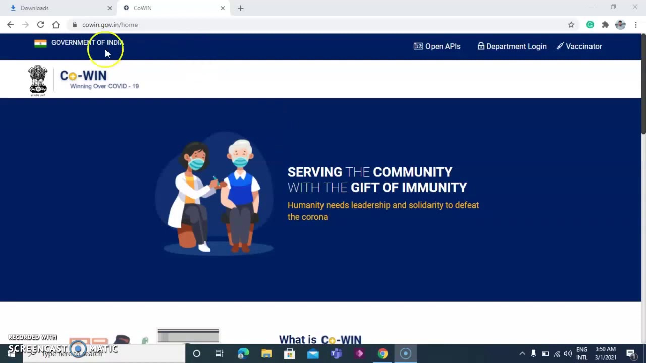 COWIN 2.0 - Complete Registration Process- Launch Date 1 mar - Updated - 2 Min Process
