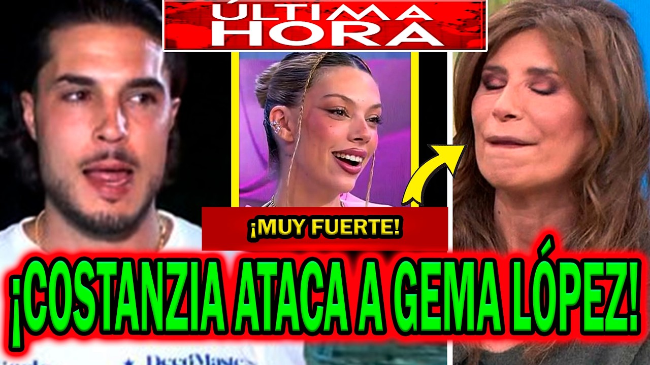 💥¡SE HA LIADO! CARLO COSTANZIA ATACA A GEMA LÓPEZ Y FILTRA LLAMADA CON ALEJANDRA RUBIO POR SU HIJO