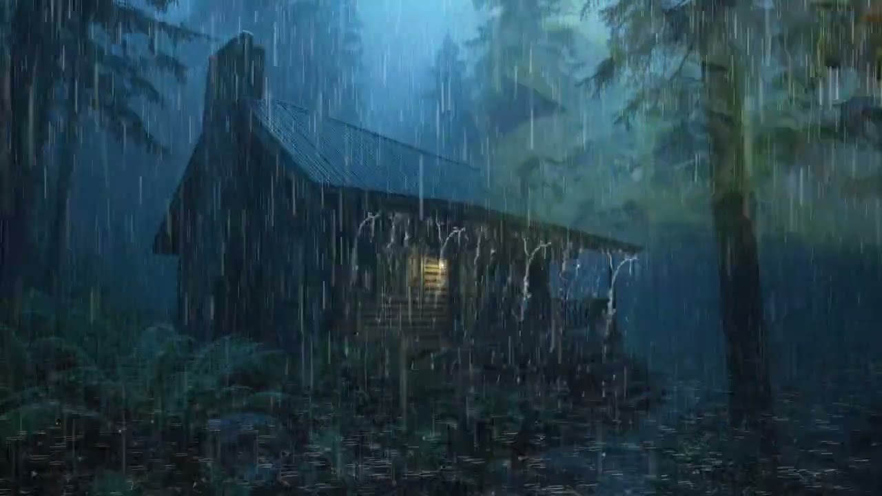 ASMR Rain Sounds for Deep Sleep & Relaxation | Calming Night Rain Ambience for Study