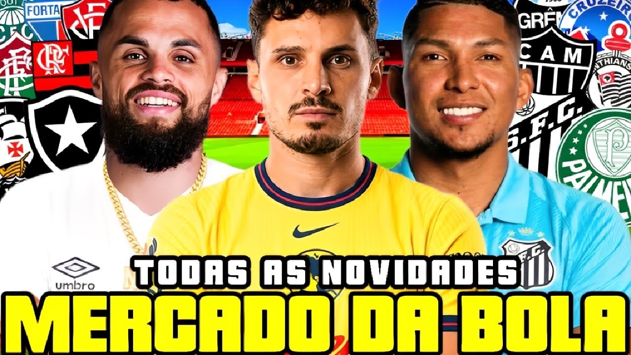 BOMBA! RONY É DO SANTOS! MICHAEL TAMBÉM? YURI ALBERTO NA EUROPA |  VEIGA NO MÉXICO | MERCADO DA BOLA