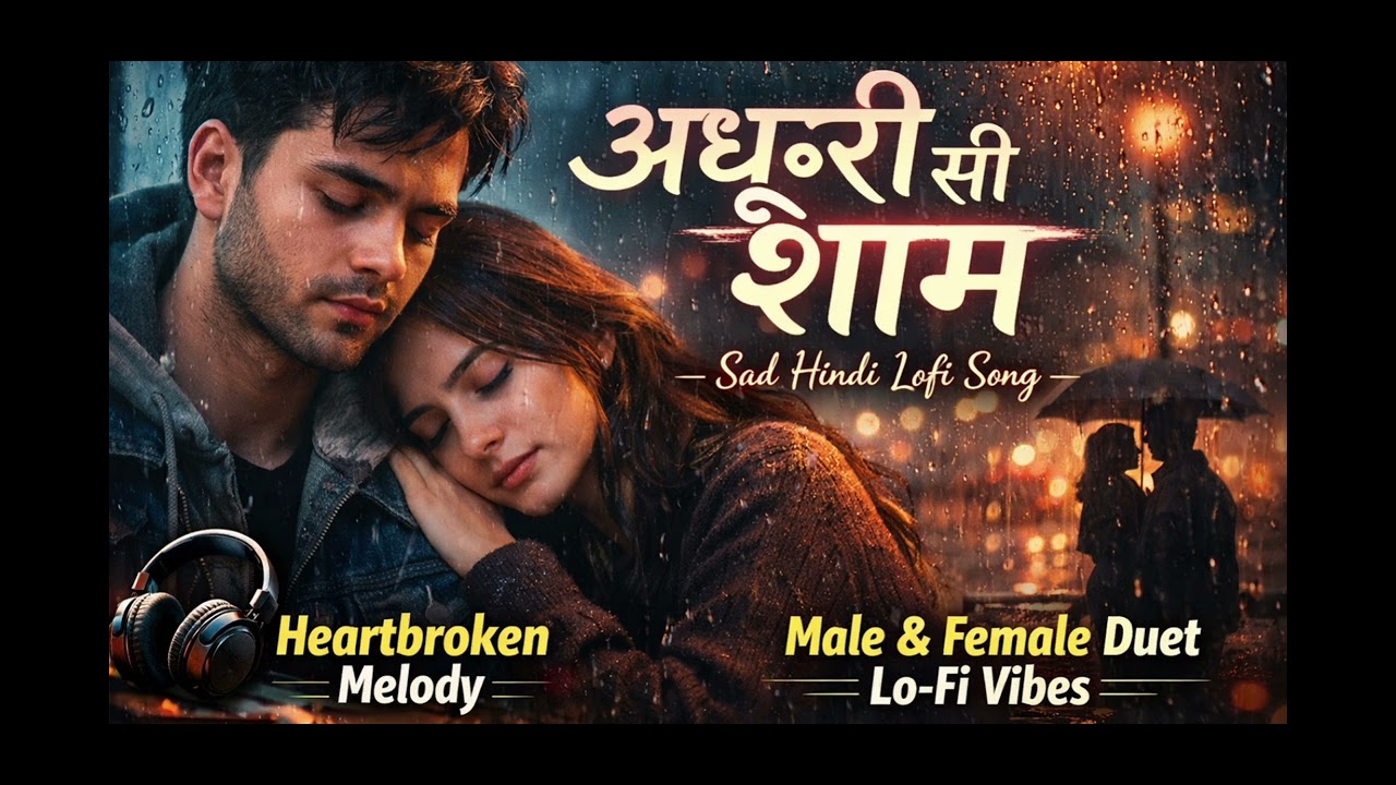 Adhoori Si Shaam 💔 | Sad Hindi Lofi Song 2026 | Male & Female Duet | Rainy Night Heartbreak Vibes