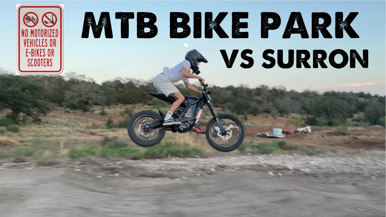 MTB BIKE PARK VS SURRON EBIKE!