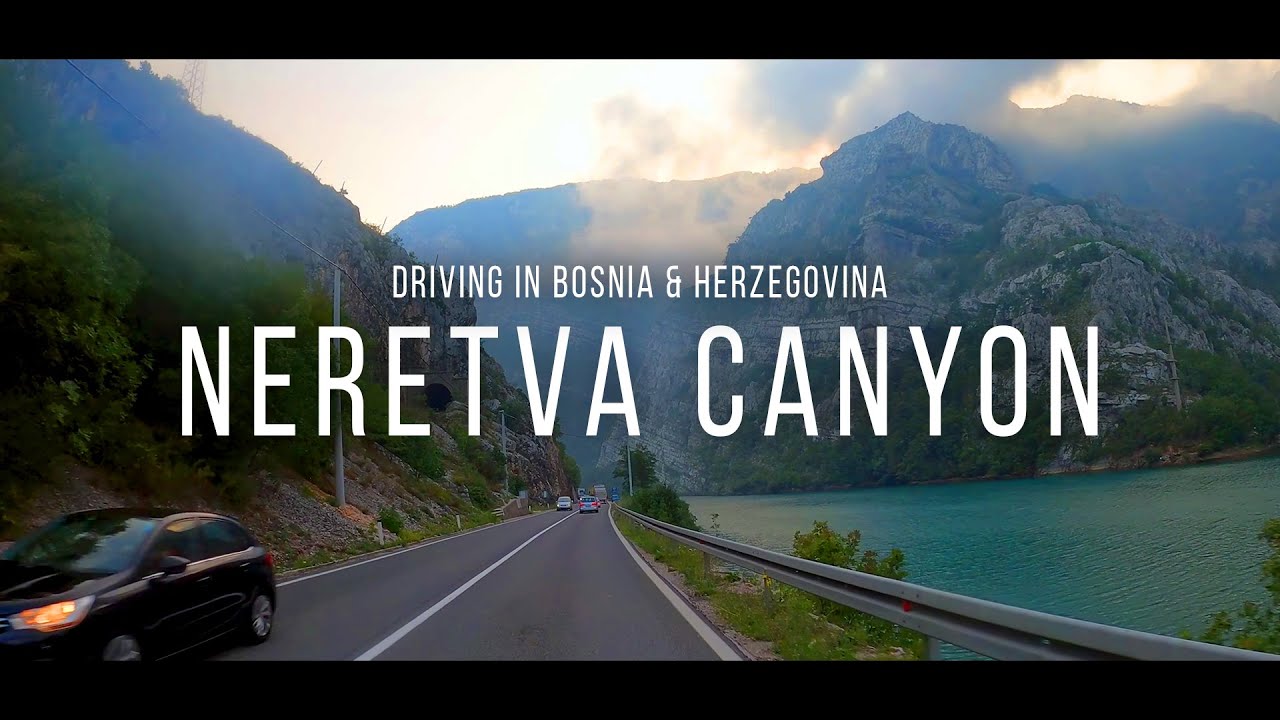 Neretva Canyon Road from Mostar to Jablanica Bosnia and Herzegovina