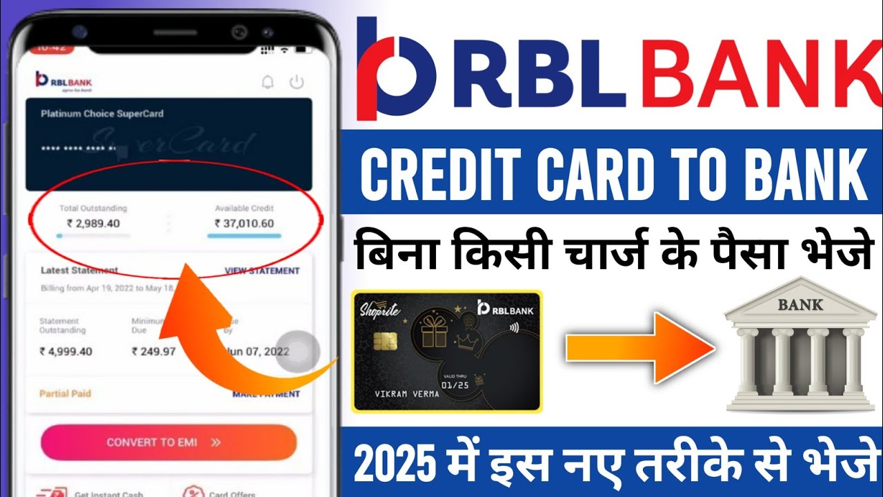 RBL Bank Credit Card To Bank Transfer | RBL Bank Credit Card Se Paise Kaise Nikale | RBL Credit Card