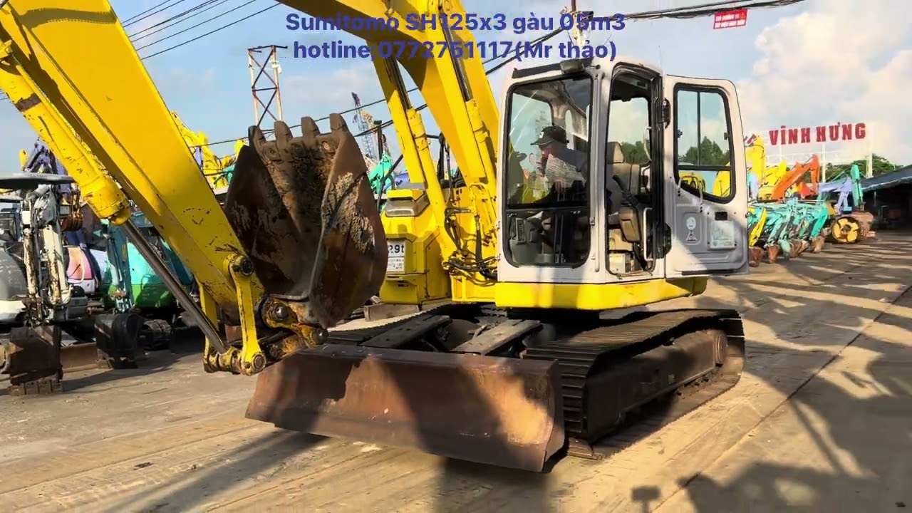 (đã bán)Xe cuốc sumitomo sh125x3 gàu 05m3 cho nhiều ae lập nghiệp.hotline;0772751117(Mr thảo)
